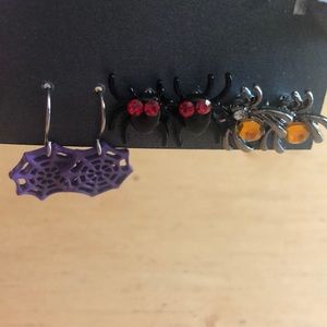 🎃 3 New Halloween Earrings, Spider/Spiderweb